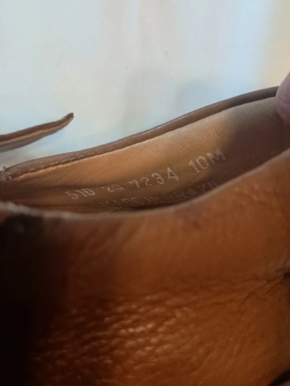 Johnston & Murphy Men's Tan Sheepskin Fisherman Shoes Size 10M